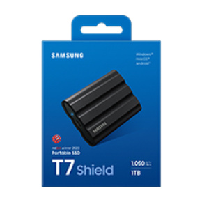 Samsung T7 Shield/1TB/SSD/Externý/2.5"/Čierna/3R