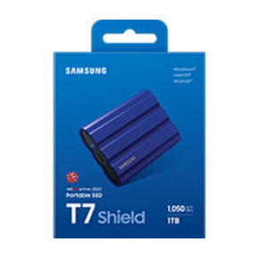 Samsung T7 Shield/1TB/SSD/Externý/2.5"/Modrá/3R