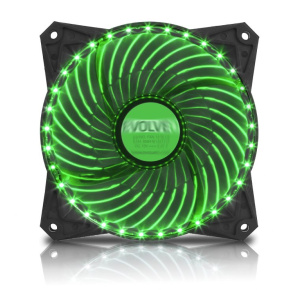 EVOLVEO ventilátor 120mm, LED 33 bodov, zelený