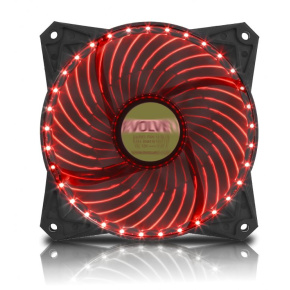 EVOLVEO ventilátor 120mm, LED 33 bodov, červený