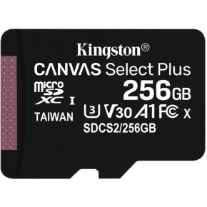 Kingston CANVAS SELECT PLUS/micro SDXC/256GB/UHS-I U3 / Class 10