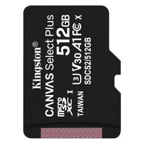 Kingston CANVAS SELECT PLUS/micro SD/512 GB/UHS-I U3 / Class 10