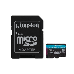 Kingston Canvas Go Plus/micro SDXC/1TB/UHS-I U3 / Class 10/+ Adaptér