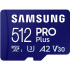 Samsung/micro SDXC/512GB/Class 10/+ Adaptér/Modrá