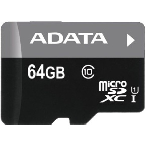 Adata/micro SD/64GB/UHS-I U1 / Class 10/+ Adaptér