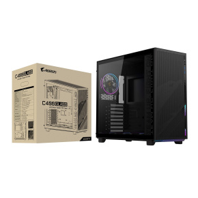 GIGABYTE AORUS C400 GLASS/Midi Tower/Transpar./Čierna