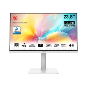 MSI Modern/MD2412PW/23,8"/IPS/FHD/100Hz/1ms/White/3R