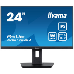 iiyama ProLite/XUB2492QSU-B1/23,8"/IPS/QHD/100Hz/0,5ms/Black/3R