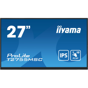 27" iiyama T2755MSC-B1: IPS, FHD, PCAP, Webcam