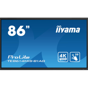 86" iiyama TE8614MIS-B1AG: VA, 4K, 50P, USB-C