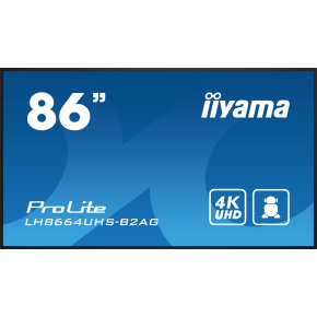 86" iiyama LH8664UHS-B2AG: IPS, 4K, 24/7, Android