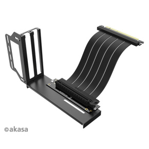 AKASA Riser black Pro, vertikálny VGA držiak