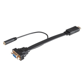 AKASA - HDMI na VGA s audio konektorom