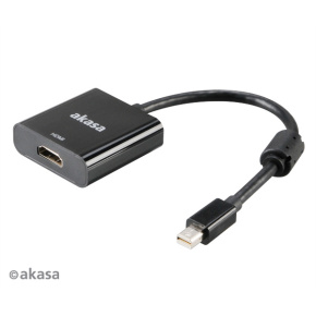 AKASA - adaptér miniDP na HDMI aktívny - 20 cm