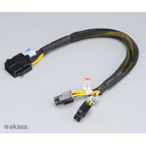 Redukcia z 8pin (M) na 8pin (2x4pin) - 30 cm