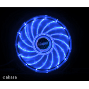 prídavný ventilátor Akasa Vegas LED 12 cm modrá