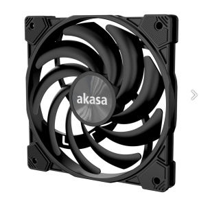 prídavný ventilátor Akasa 12 cm Alucia XS12 čierny