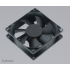 ventilátor Akasa - 8 cm - Paxfan - čierny