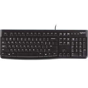 Logitech K120/Drôtová USB/RU layout/Čierna