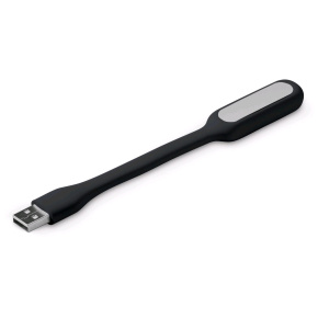 USB lampička na notebook C-TECH UNL-04, flexibilná, čierna