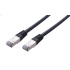 Kábel C-TECH patchcord Cat5e, FTP, čierny, 0,25m