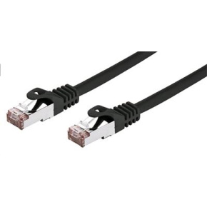 Kábel C-TECH patchcord Cat6, FTP, čierny, 2m