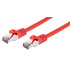 Kábel C-TECH patchcord Cat6, FTP, červený, 0,25m