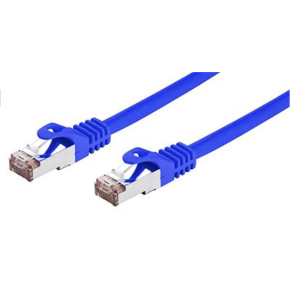 Kábel C-TECH patchcord Cat6, FTP, modrý, 0,25 m