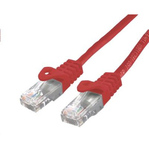 Kábel C-TECH patchcord Cat6, UTP, červený, 3m