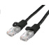 Kábel C-TECH patchcord Cat6, UTP, čierny, 0,25m