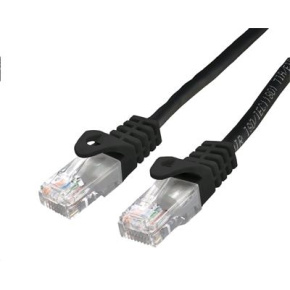 Kábel C-TECH patchcord Cat6, UTP, čierny, 0,5m