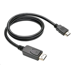 Kábel C-TECH DisplayPort/HDMI, 2m, čierny