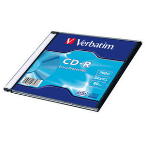 VERBATIM CD-R 700MB, 52 Extra Prot. Slim Box