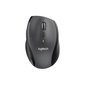 Logitech M705 Marathon/Kancelárska/Optická/Pre pravákov/1 000 DPI/Bezdrôtová USB/Čierna-šedá