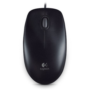 Logitech B100/Kancelárska/Optická/800 DPI/Drôtová USB/Čierna