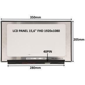 LCD PANEL 15,6" FHD 1920x1080 40PIN MATNÝ IPS 120HZ / BEZ ÚCHYTOV