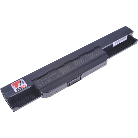 Batéria T6 Power Asus K43, K53, K84, A43, A53, A54, P43, P53, X43, X53, X54, 5200mAh, 58Wh, 6cell