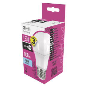 EMOS LED ŽIAROVKA CLASSIC A60 9W (60W) 806lm E27 CW