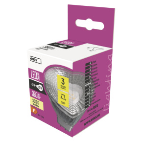 EMOS LED ŽIAROVKA CLASSIC MR16 4,5 W (25 W) 380lm GU5.3 WW