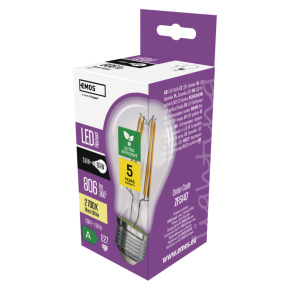 LED žiarovka A60/E27/3,8W/60W/806lm/teplá biela