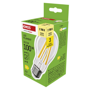 EMOS LED FLM A60 10,5 W (100 W) 1521lm E27 WW