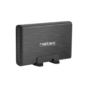 Externý box pre HDD 3,5" USB 3.0 Natec Rhino, čierny, vrátane napájacieho adaptéra