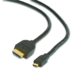 Kábel HDMI-HDMI micro 1,8m, 1.3, M/M tienený, zl.