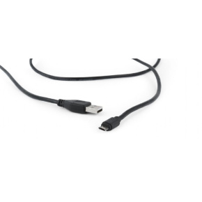 Kábel CABLEXPERT MicroUSB obojstranný univerzálny konektor, 1,8 m, čierny