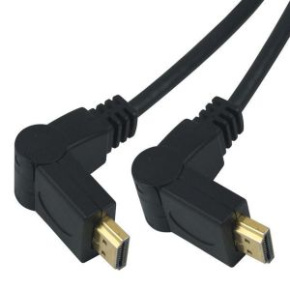 PremiumCord Kábel HDMI A - HDMI A M/M 15m, rotačný