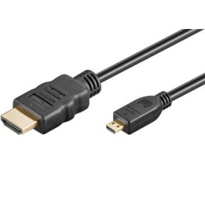 PremiumCord Kábel HDMI A - HDMI micro D, 1m