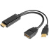 PremiumCord adaptér HDMI to DisplayPort Male/Female s napájaním z USB