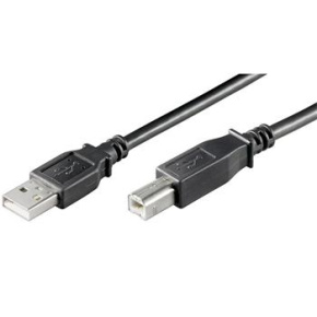 PremiumCord Kábel USB 2.0, A-B, 5m, čierna