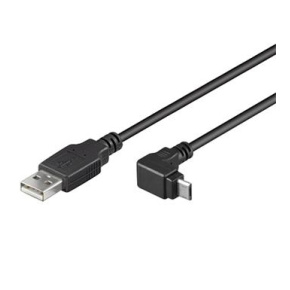 PremiumCord Kábel micro USB 2.0, A-B, 90 °, 1m