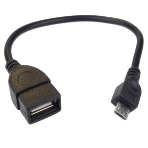 PremiCord USB kab redukcia A/fem-MicroUSB/mal20cm